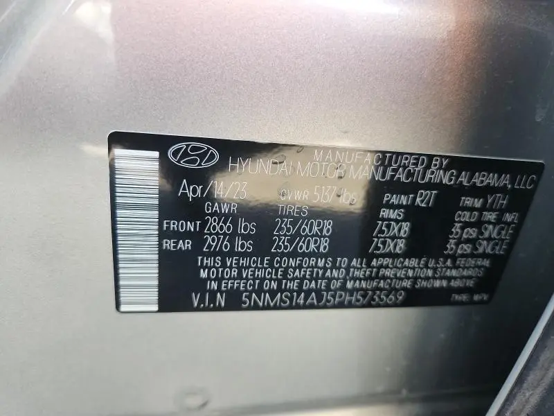 2023 HYUNDAI SANTA FE SE  