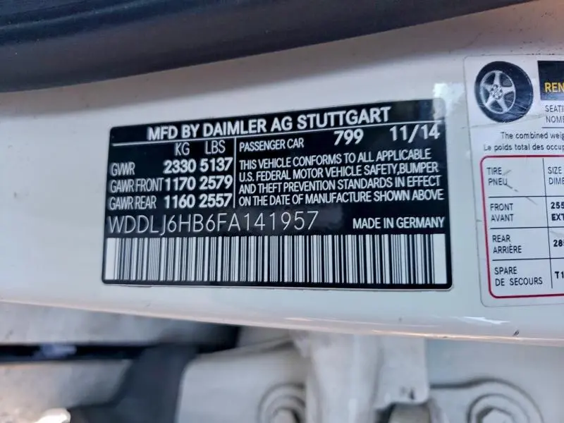 2015 MERCEDES-BENZ CLS 400 4MATIC  