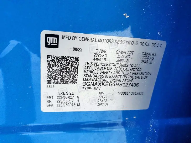2024 CHEVROLET EQUINOX LT  