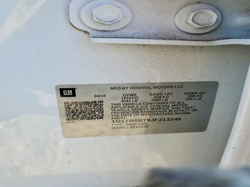 2018 CHEVROLET MALIBU LS  