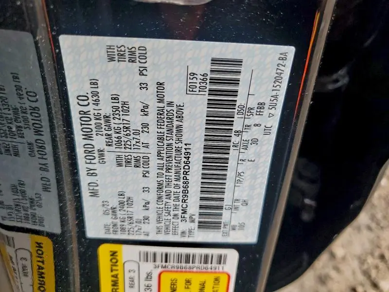 2023 FORD BRONCO SPORT BIG BEND  