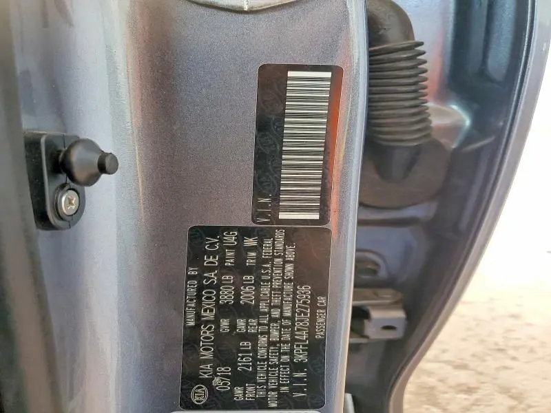 2018 KIA FORTE S  