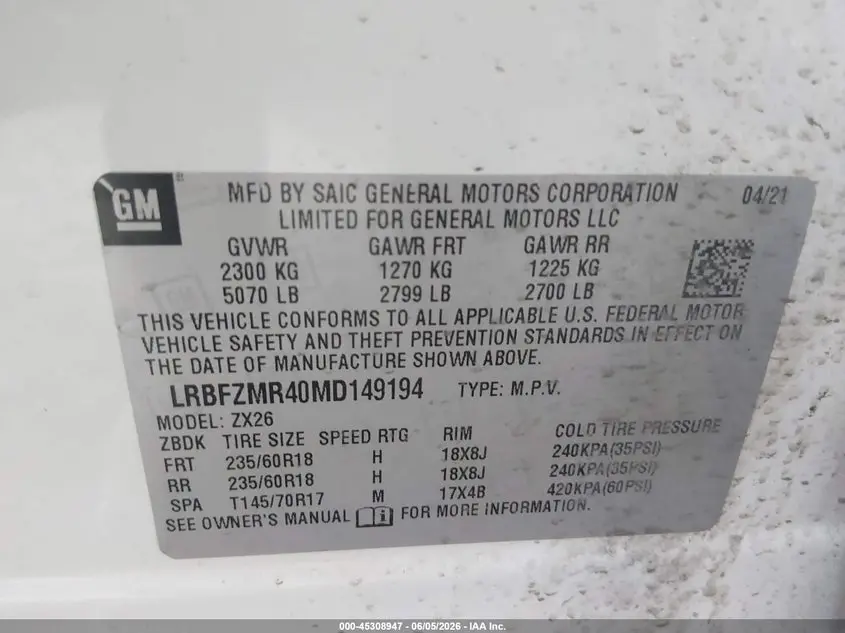 2021 BUICK ENVISION AWD PREFERRED