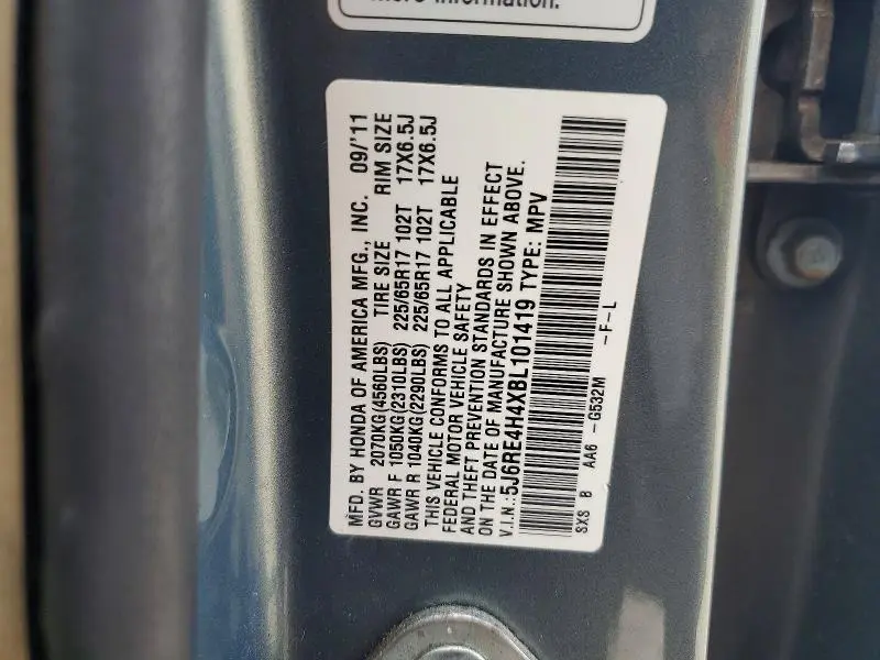 2011 HONDA CR-V SE  