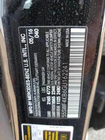 2016 MERCEDES-BENZ C 300 4MATIC  