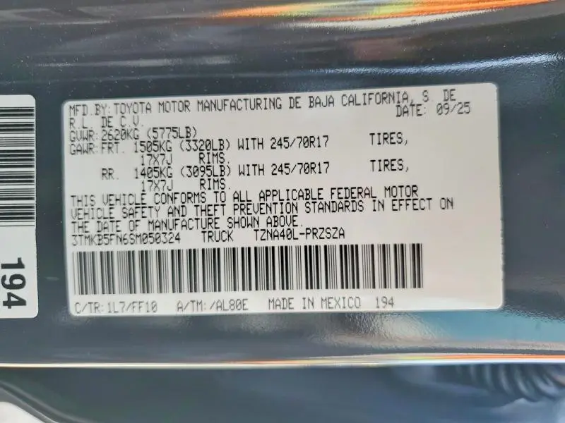 2025 TOYOTA TACOMA DOUBLE CAB  