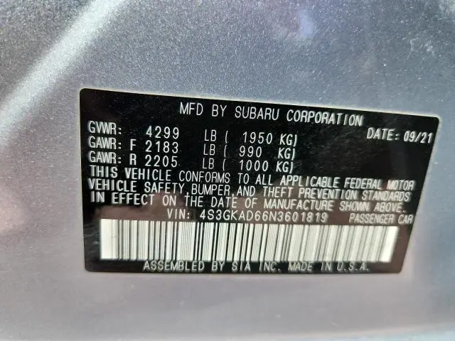 2022 SUBARU IMPREZA PREMIUM  