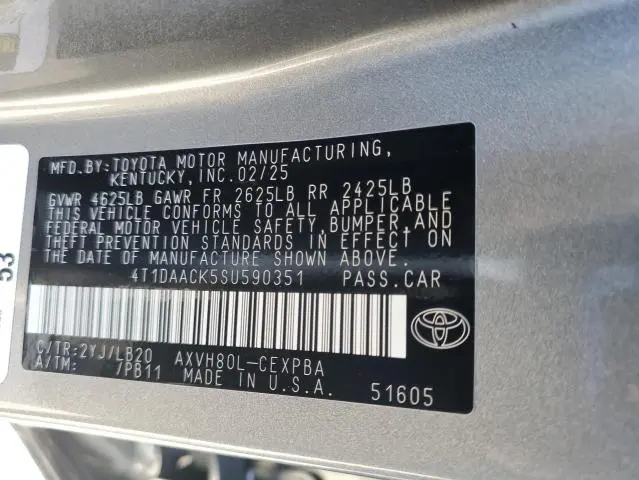 2025 TOYOTA CAMRY XSE  