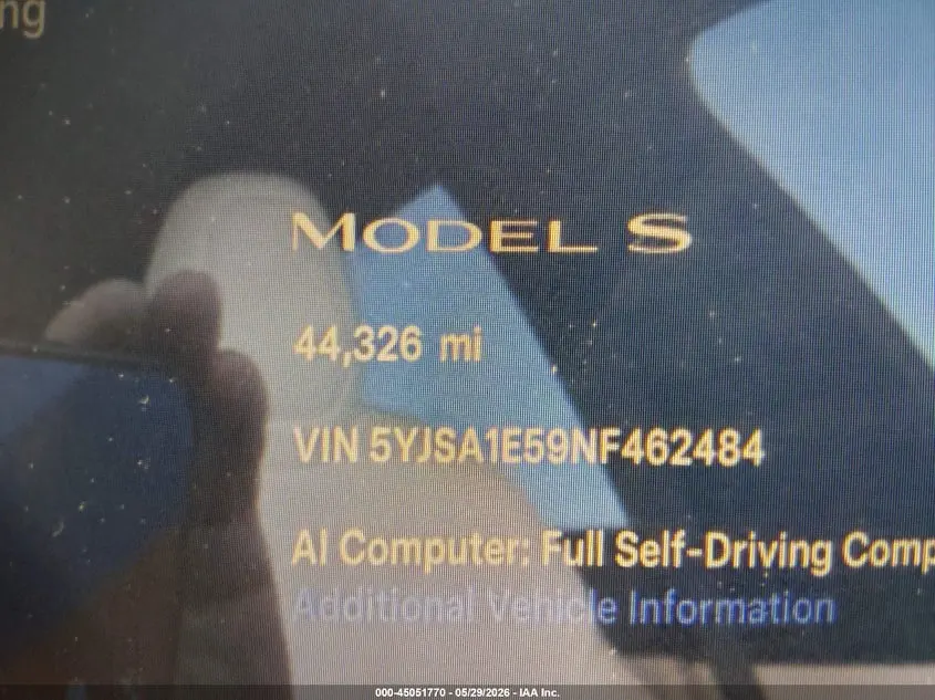 2022 TESLA MODEL S DUAL MOTOR ALL-WHEEL DRIVE