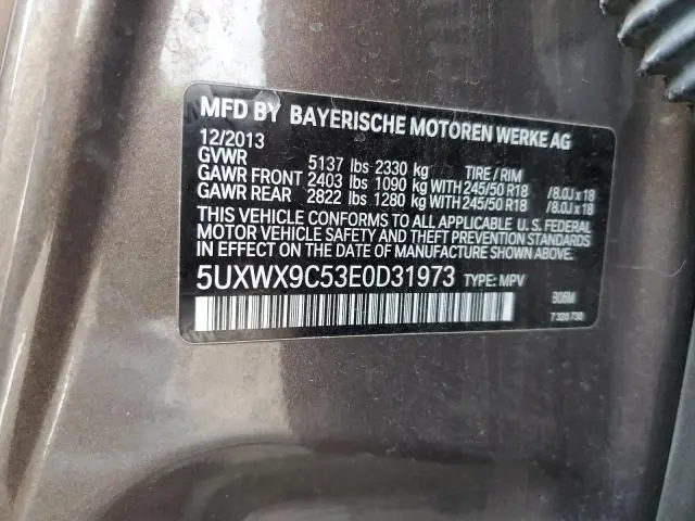 2014 BMW X3 XDRIVE28I  