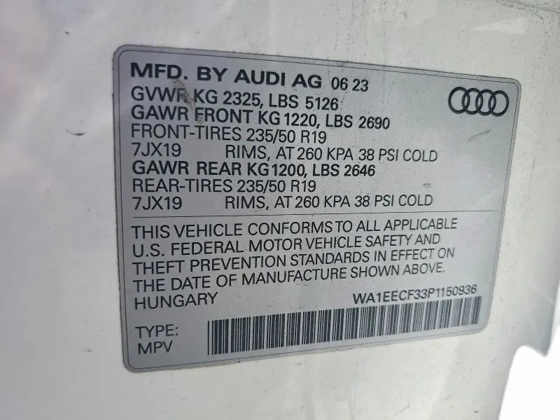 2023 AUDI Q3 PREMIUM PLUS S LINE 45  