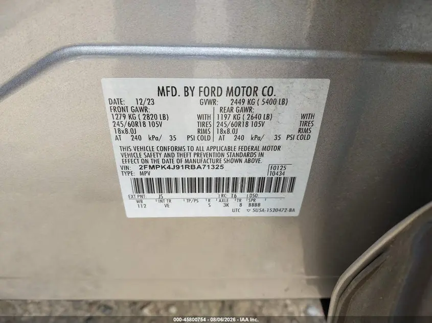 2024 FORD EDGE SEL
