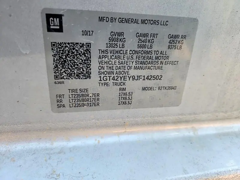 2018 GMC SIERRA K3500 DENALI  