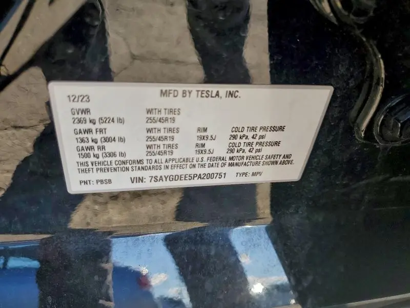 2023 TESLA MODEL Y   