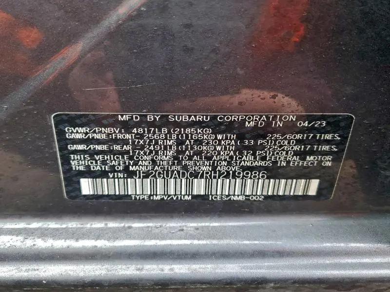 2024 SUBARU CROSSTREK PREMIUM  