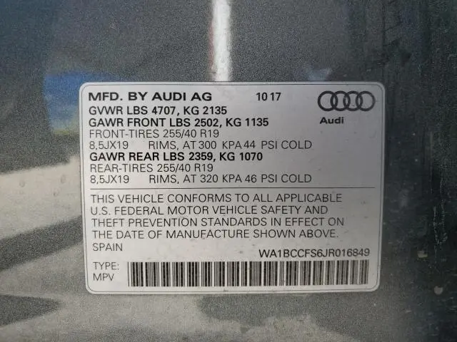 2018 AUDI Q3 PREMIUM