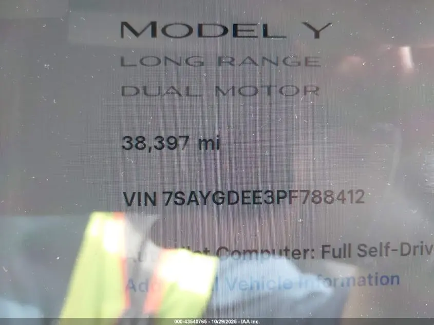 2023 TESLA MODEL Y AWD/LONG RANGE DUAL MOTOR ALL-WHEEL DRIVE