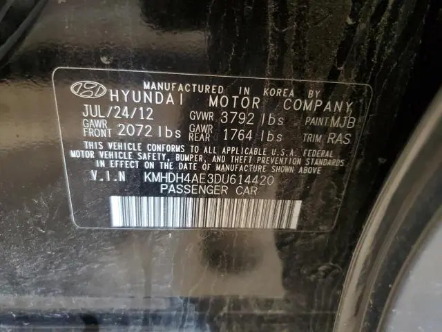 2013 HYUNDAI ELANTRA GLS  