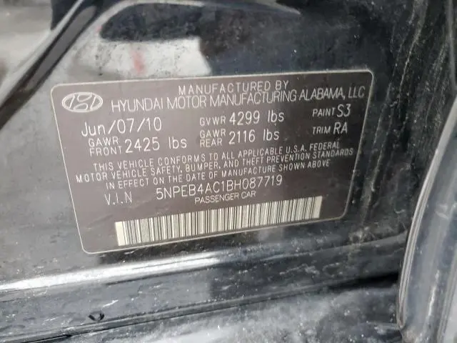 2011 HYUNDAI SONATA GLS  