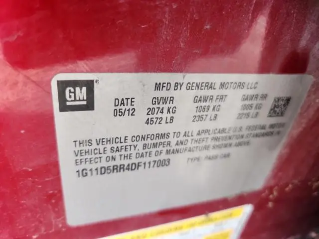 2013 CHEVROLET MALIBU 1LT  