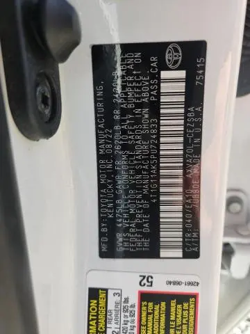 2023 TOYOTA CAMRY SE NIGHT SHADE  