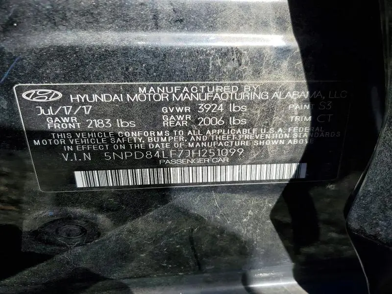 2018 HYUNDAI ELANTRA SEL  