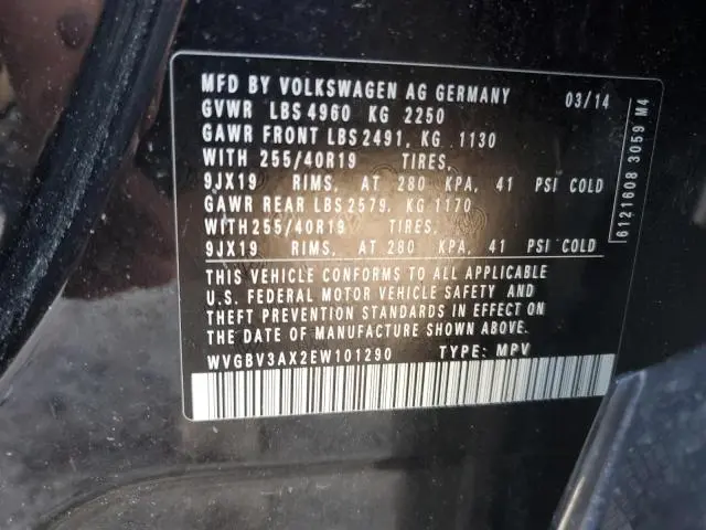 2014 VOLKSWAGEN TIGUAN S