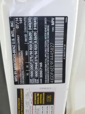 2015 MERCEDES-BENZ GL 450 4MATIC  