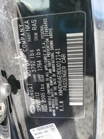 2013 HYUNDAI ELANTRA COUPE GS  