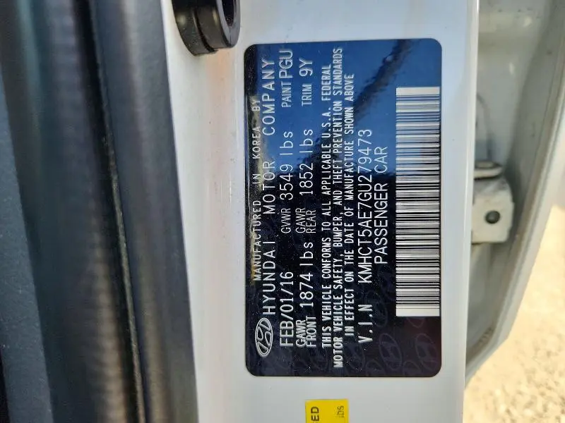 2016 HYUNDAI ACCENT SE  