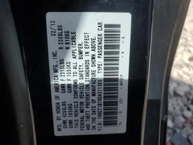 2013 HONDA ACCORD EX  