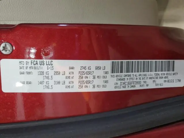 2015 CHRYSLER TOWN & COUNTRY TOURING  