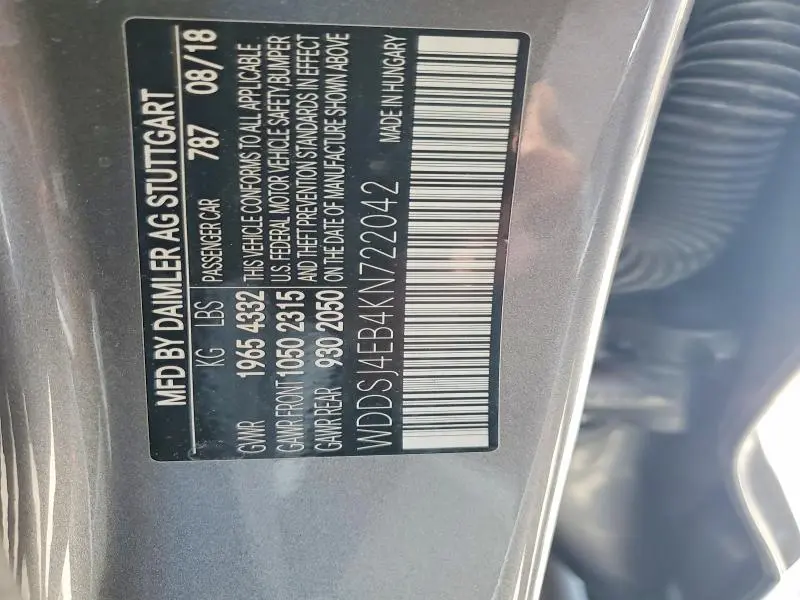 2019 MERCEDES-BENZ CLA 250  