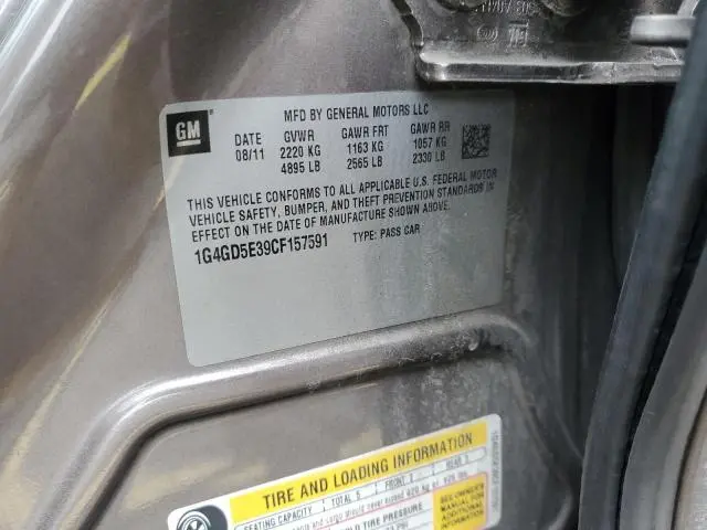 2012 BUICK LACROSSE PREMIUM  