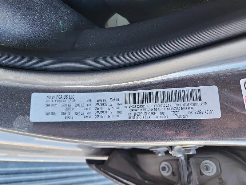 2020 RAM 1500 LIMITED  