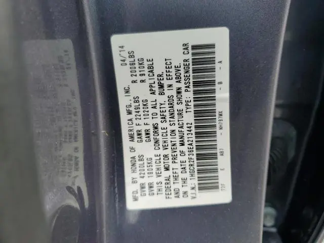 2014 HONDA ACCORD LX  