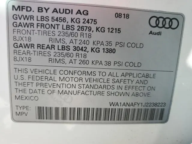 2018 AUDI Q5 PREMIUM