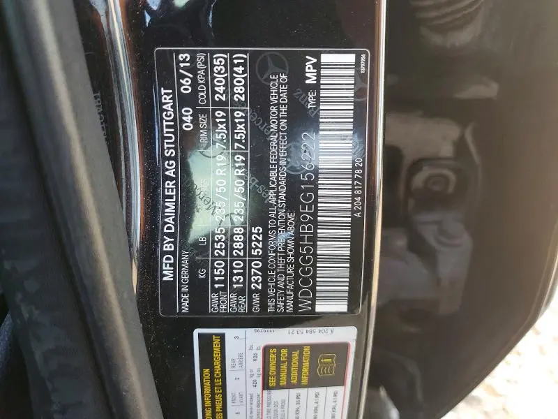 2014 MERCEDES-BENZ GLK 350  