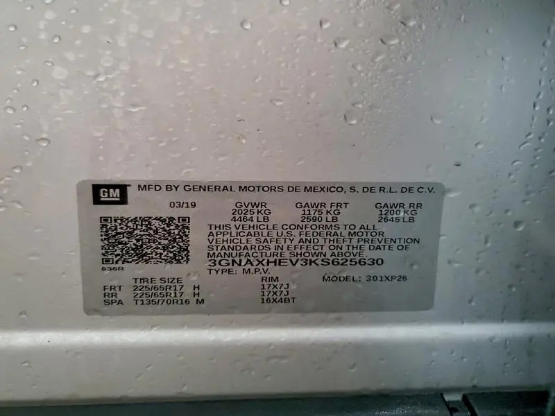 2019 CHEVROLET EQUINOX LS  