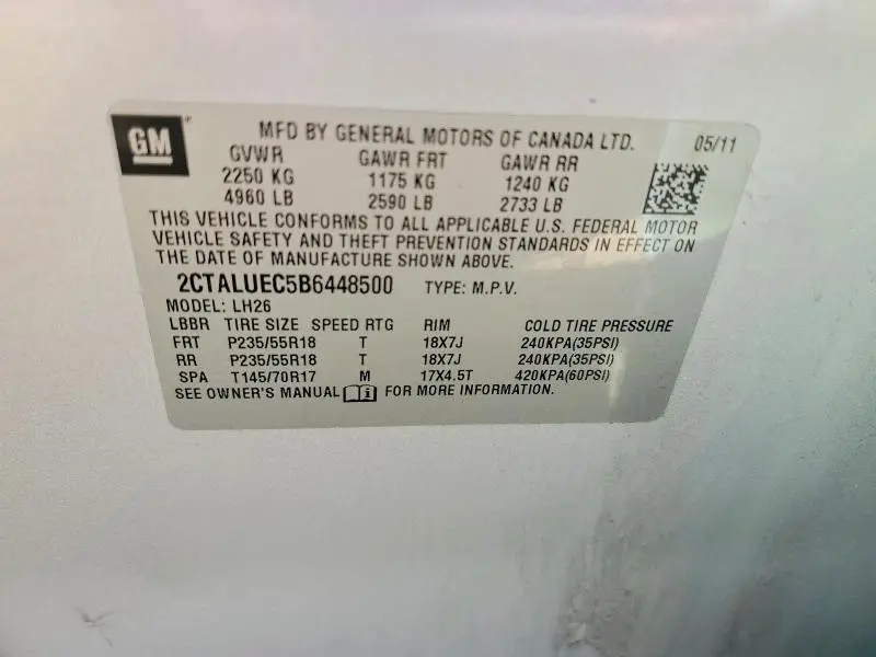 2011 GMC TERRAIN SLT  
