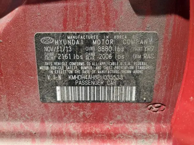 2014 HYUNDAI ELANTRA SE  