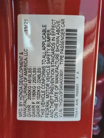 2022 HONDA ACCORD HYBRID EXL  