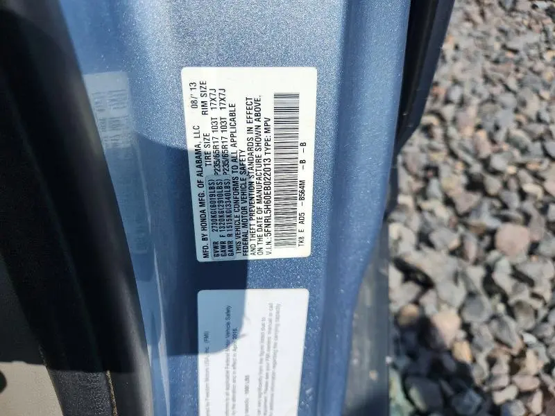 2014 HONDA ODYSSEY EXL  