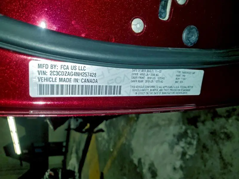 2022 DODGE CHALLENGER SXT  