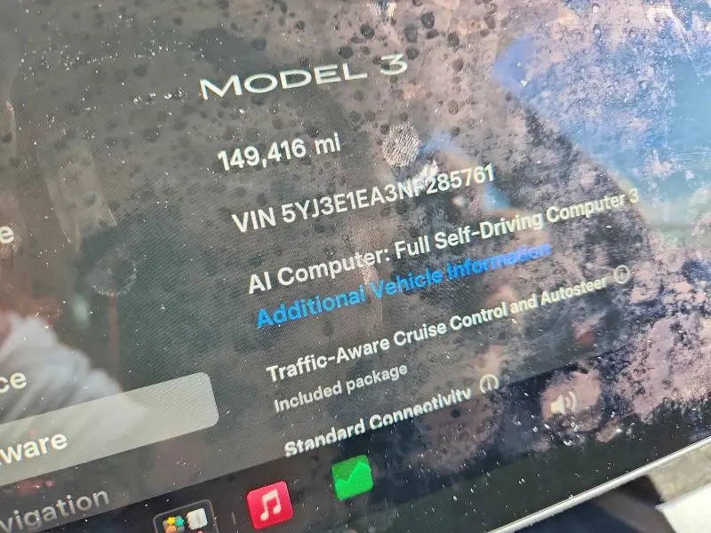 2022 TESLA MODEL 3   