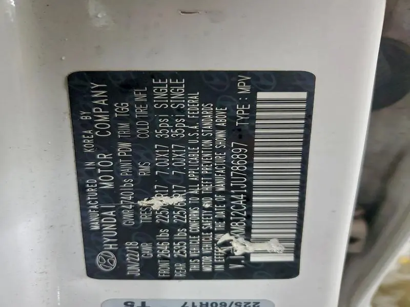 2018 HYUNDAI TUCSON SE  