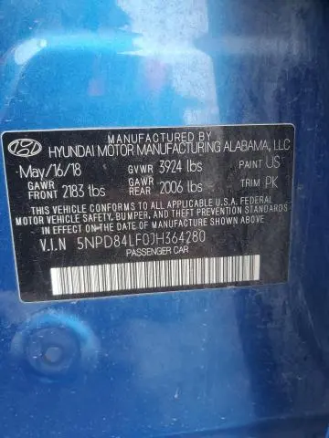 2018 HYUNDAI ELANTRA SEL