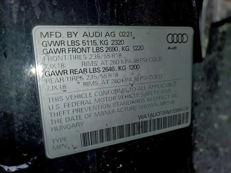2021 AUDI Q3 PREMIUM 40  
