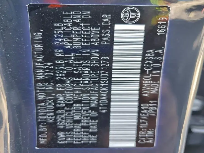 2025 TOYOTA CAMRY XSE  