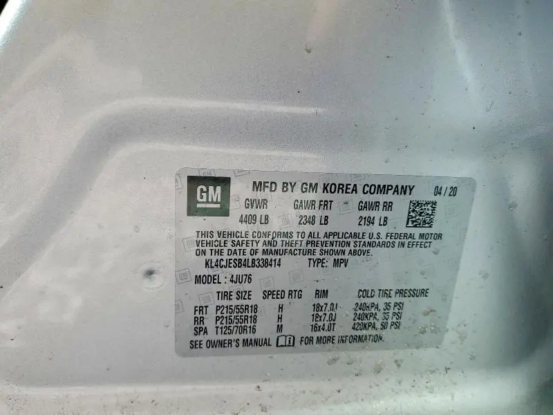 2020 BUICK ENCORE PREFERRED  